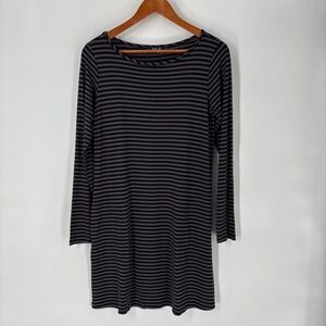 Yala Womens Rita Boatneck Bamboo Dress Small Striped Pockets Sustainable Capsule